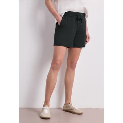 Korte broek met structuur in Loose Fit