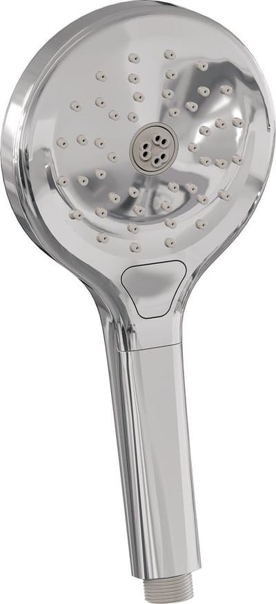 Brauer Chrome Carving opbouw thermostatische regendouche SET 04 met 30 cm douchekop en 3-standen handdouche en doucheslang chroom