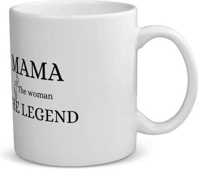 Akyol - mama the woman the legend koffiemok - theemok - Mama - moeder - moederdag - cadeau - verjaardag - geschenk - 350 ML inhoud
