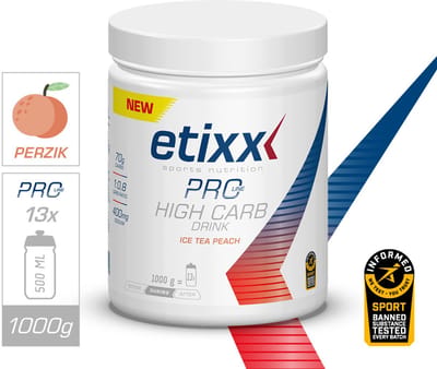 Etixx | PRO LINE High Carb Drink Ice Tea Peach | Energiedrank met perziksmaak | 1000g