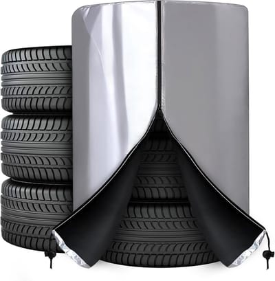 Universele Waterdichte Bandenhoezen Set (4 Stuks) - Bescherming Tegen Weer & Vuil