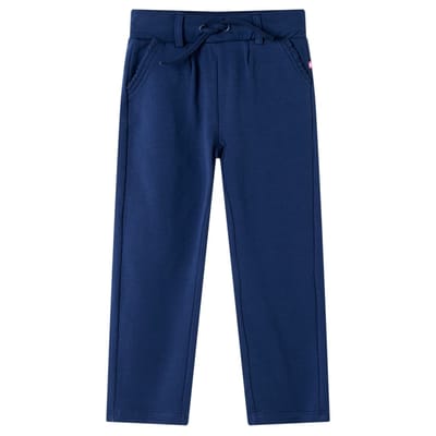 vidaXL Kinderbroek met trekkoord 92 marineblauw