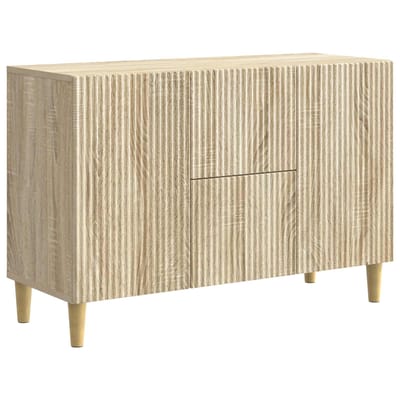 vidaXL - Dressoir - Sonoma - Eiken - 89 - x - 34,5 - x - 60 - cm - Bewerkt - hout