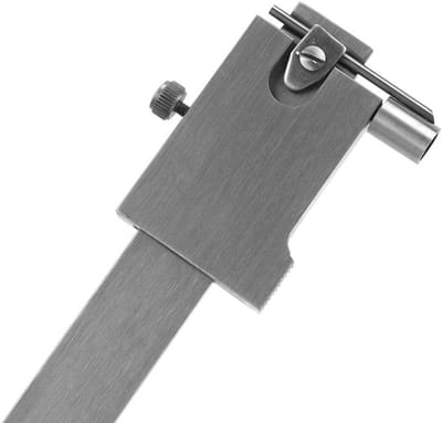 Dailygoods- Markeringsmeter 0-200 mm - Parallelle Schuifmaat - Roestvrij Staal - Slijtvast - Duidelijke Schaal - Hardmetalen Naald