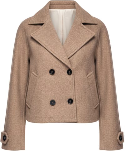 OMBRE Jas - Loose Fit - Lange Mouw - Knopen Mokka M