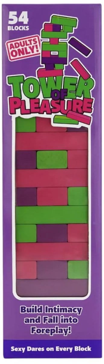date night spel voor koppels – spelletjes voor volwassenen – erotisch spel voor koppels – Tower of Pleasure – 54 houten blokken – cadeau voor koppels