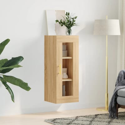 vidaXL - Bovenkast - 34,5x34x90 - cm - sonoma - eikenkleurig