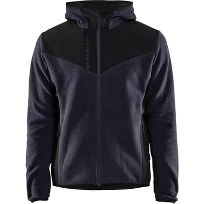 Blaklader Gebreid jack met softshell - Donker marineblauw/Zwart - 2XS