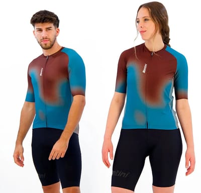 Santini Aura Korte Mouw Wielertrui Veelkleurig S