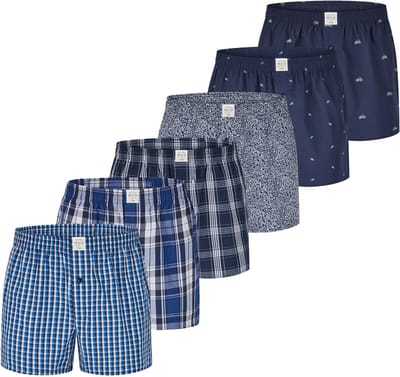 MG-1 Wijde Kinder Boxershorts Jongens 6-Pack D510K - Maat 176