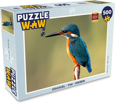 Puzzel IJsvogel - Tak - Dieren - Legpuzzel - Puzzel 500 stukjes
