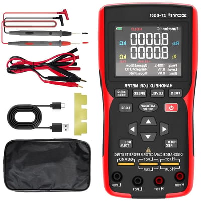 Digitale LCR-meter - Capaciteit Batterijtester - Elektrisch Testen - Zeer Nauwkeurig - Niet gespecificeerd - Rood