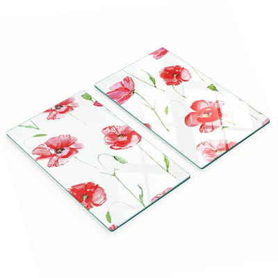 Multifunctionele decoratieve snijplanken voor de keuken, gemaakt van gehard glas (Maki), 2x30x52 cm