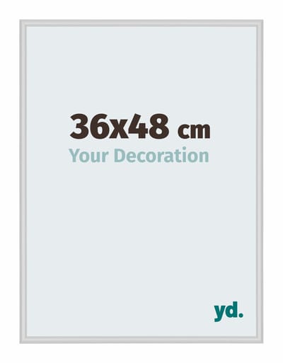 Your Decoration - Fotolijst 36x48 cm - Aluminium - Zilver Mat - Miami