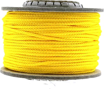 123paracord Microcord 1.4MM Canary Geel - Nylon cord voor knopen en outdoor