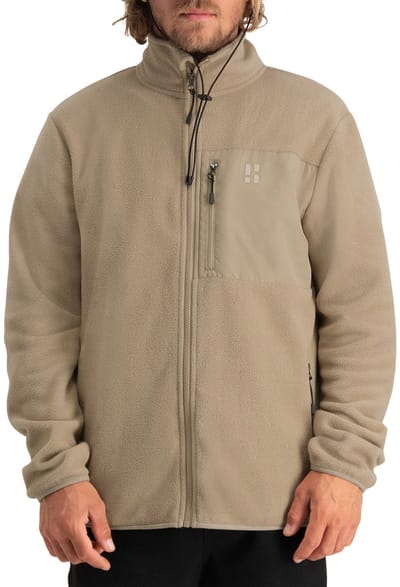 Poederbaas Four Seasons Fleece Vest - Heren - Zand - Maat XXL