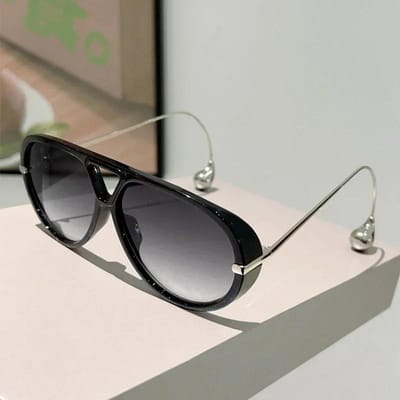 Style Designer Luxe Style Lunettes de Soleil Aviateur Surdimensionnées Lunettes Dames Pour Hommes Populaire Classique Lunettes de Soleil Punk Double Pont Lunettes 1PC