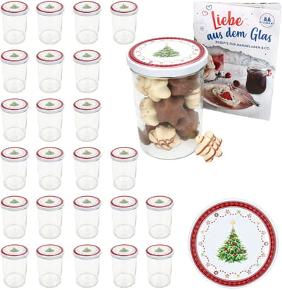 Set van 25 bekers 435 ml To 82 Christmas dream deksel incl. receptenboekje