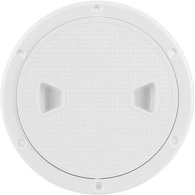 Hatch Cover 6 inch Wit Rond, UV-bestendig en Corrosiebestendig ABS Dekplaat voor Bootinspectie en Marine Toepassingen