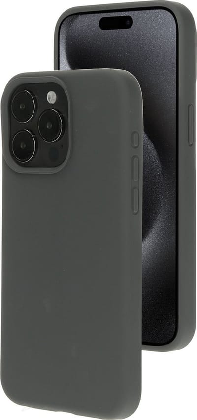 Mobiparts hoesje geschikt voor de Apple iPhone 15 Pro Max - Siliconen - Grijs