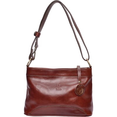 Luisa Vannini Bordeauxrood Rundleer Tas