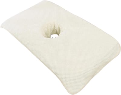 Massage Tafel Laken - SPA Bed Cover - Gezichtsbehandelingen - Ademend Gezichtsgat - 40x80 cm - Beige