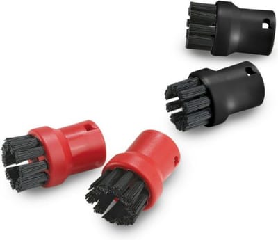 borstelset - 4 stuks - borsteltjes stoomreiniger - geschikt voor karcher oa. SC1, SC2, SC3. SC4, SC5