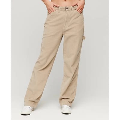 Superdry Cord Carpenter Broek Beige 30 / 32 Vrouw