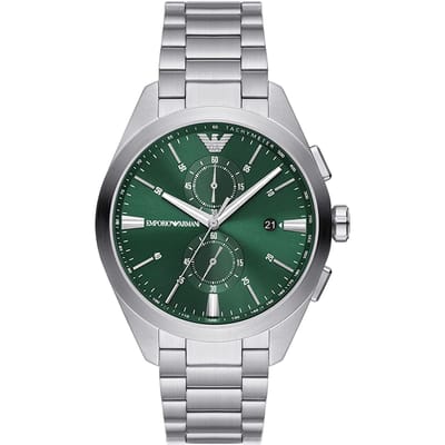 Emporio Armani Claudio Heren Horloge Zilverkleurig AR11480