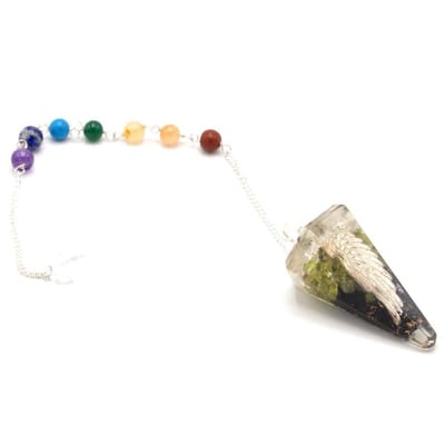 Orgonite Power Chakra Pendulum - Engelenvleugel