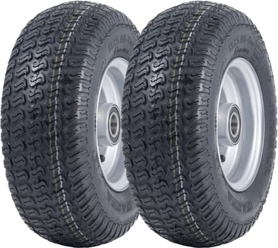 13x5.00-6 grasmaaiersbanden en velgen Wanda P332, 20 mm 6304 lagers (set van 2)