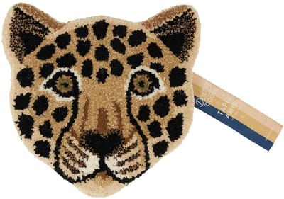 Doing Goods Loony Leopard Head Rug - Brown