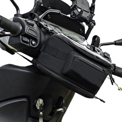 Opbergtas Motorfiets - Navigatietas Scooter - Dagelijks Gebruik - Doorzichtig Venster - 25 x 13 x 13 cm - Zwart
