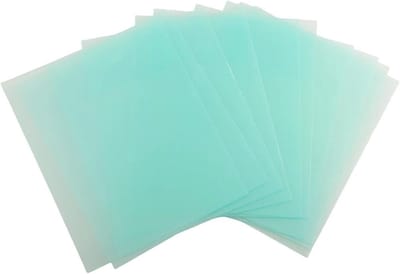 Lashelm Beschermplaten - Helm Covers - Lassen Beschermen - Vuurvast PC Materiaal - 115 x 90 mm - Groen