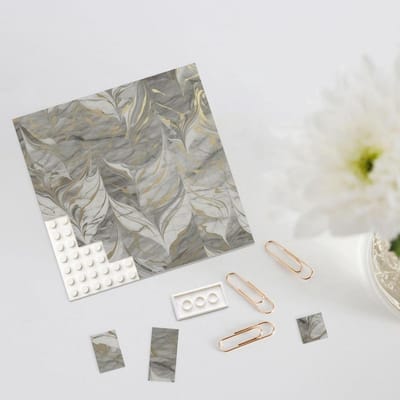 Bouwsteen Puzzel - Fotoblok 3D - Woondecoratie Maken - Dubbelzijdig Ontwerp - Mini Blokken - Wit
