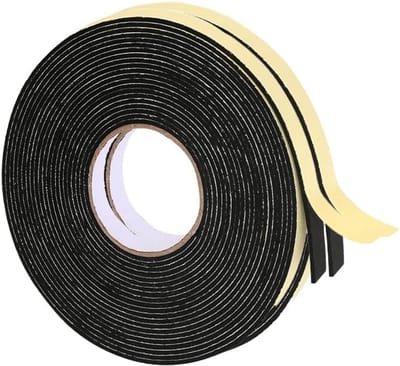 EVA schuimtape 2 rollen × 10m – 10×2mm, zelfklevend, voor deur & raam, tochtwerend, geluidsdicht, stofwerend