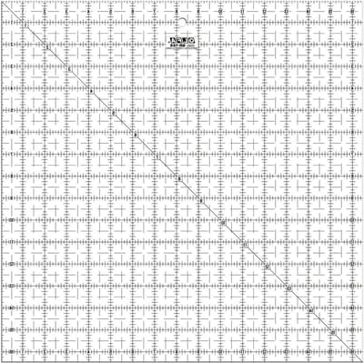Quilten Liniaal - Snij Liniaal - Stoffen Snijden - Antislip Oppervlak - 40 x 40 cm - Doorzichtig
