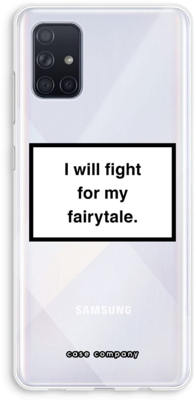 Case Company® - Hoesje geschikt voor Samsung Galaxy A71 hoesje - Fight for my fairytale - Soft Cover Telefoonhoesje - Bescherming aan alle Kanten en Schermrand