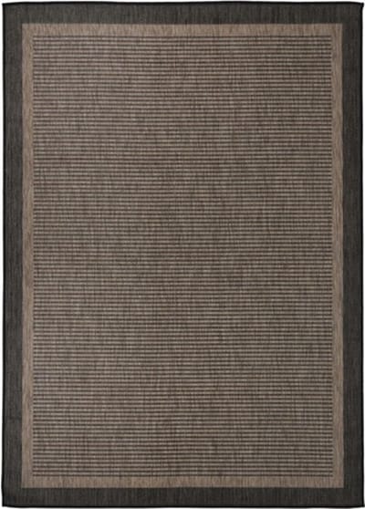vidaXL Buitenkleed platgeweven 120x170 cm donkerbruin