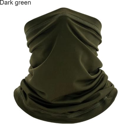 Jumada's - Sportieve Donkergroene Mondbescherming Sjaal Bandana en Hoofdband