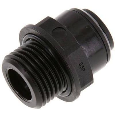 12mm x G1/2'' POM Insteekfitting Buitendraad NBR [2 Stuks]