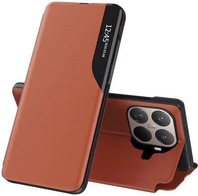 Hoesje geschikt voor Xiaomi 15T Pro - Techsuit eFold Book Case - Oranje