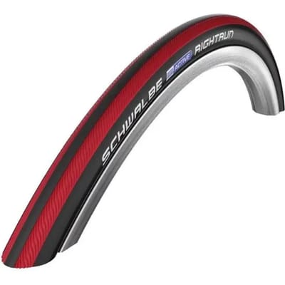 Rolstoel anti-lek buitenband Schwalbe 24 inch - 24x1 (25-540) zwart/rood - 6-10 bar