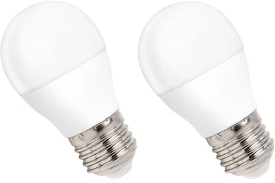 Spectrum LED Kogellamp E27 8W - 230V - 710 Lumen - 3000K Warm wit - Gezellig licht - Energiezuinig - 2 stuks
