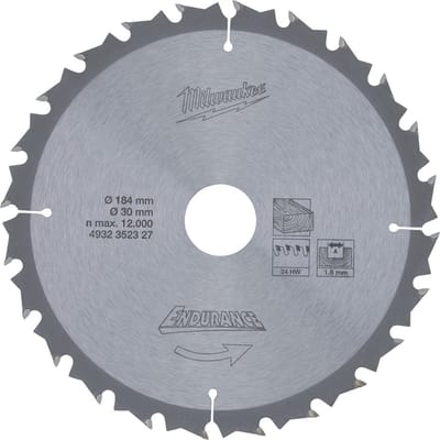 Cirkelzaagblad 184 x 30 mm (24 tanden)