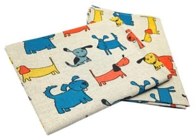 Set van 2 Gourmet Theedoeken van Linnen en Katoen - Keukenhanddoeken 50 x 70 cm, Halflinnen, Stonewashed, Jacquard en Bedrukt
