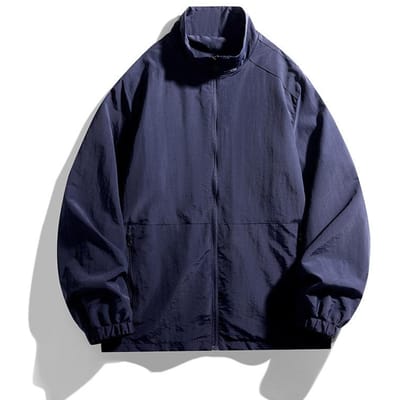 Nieuwe herenjassen voor lente en herfst, Outdoor Sport Losse Koreaanse Casual Middeleeuwse en Oudere Jassen voor Heren 5XL black
