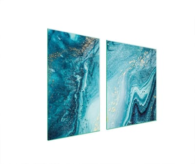 TMK ArtDeko - Snijplank - 100x52 cm - Glazen Beschermplaat - Marmer