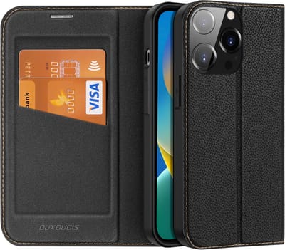 Dux Ducis - Hoes geschikt voor Apple iPhone 14 - Magnetische sluiting - Book Case - Zwart