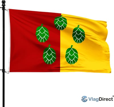 Poperingse vlag - Gemeente Poperinge vlag - 90 x 150 cm.